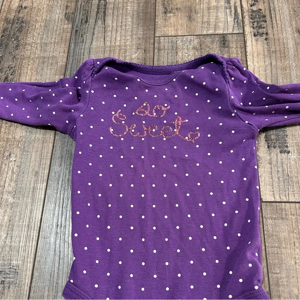 18 Month Bodysuit Lot ‎ Long Sleeves Mixed Brands Girl Snap 7 pieces